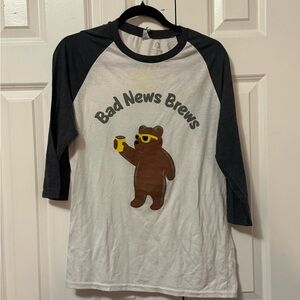 Bad News Brews Bear Graphic Tee - funny